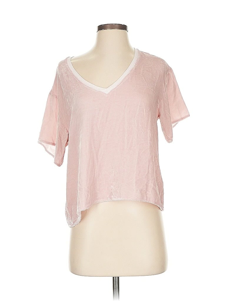 NATION LTD Pink Short Sleeve T-Shirt Size XS - photo 1