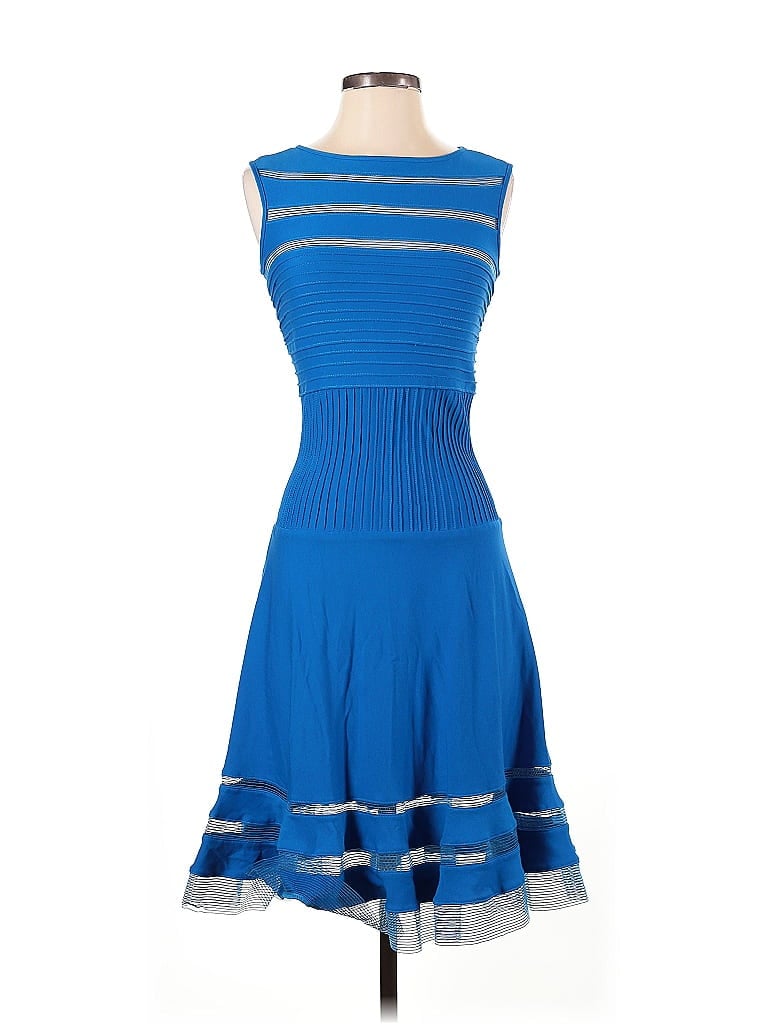 Tadashi Shoji Blue Cocktail Dress Size XS - photo 1
