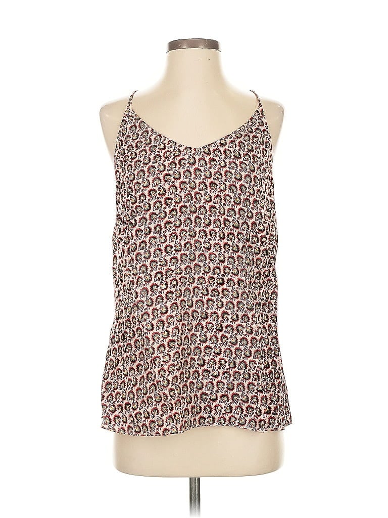 Pre-owned Cabi Tank Top Red Halter Neckline Tops