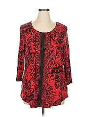 Jm Collection 3/4 Sleeve Blouse