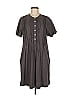 Dylan 100% Cotton Gray Casual Dress Size M - photo 1