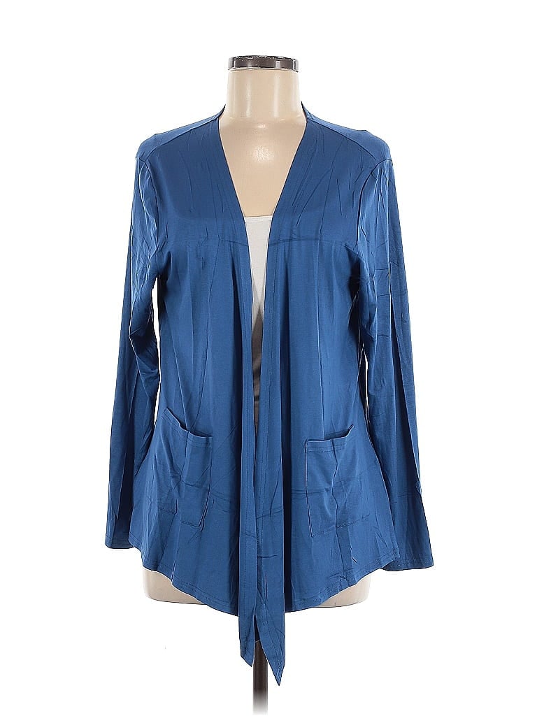 Pre-owned Assorted Brands Cardigan Sweater In Blue