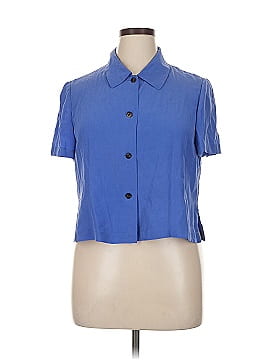Maggy London Short Sleeve Silk Top