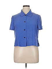 Maggy London Short Sleeve Silk Top
