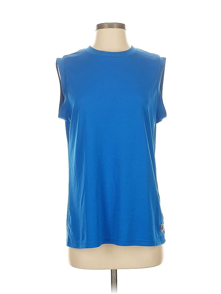 Pre-owned Assorted Brands Sleeveless T-shirt In Blue