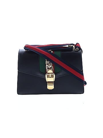 Gucci Calfskin Small Sylvie Shoulder Bag Black (view 1)