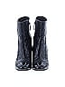 Chanel 100% Leather Blue Black Quilted Ankle Boots Size EU 39 - photo 2