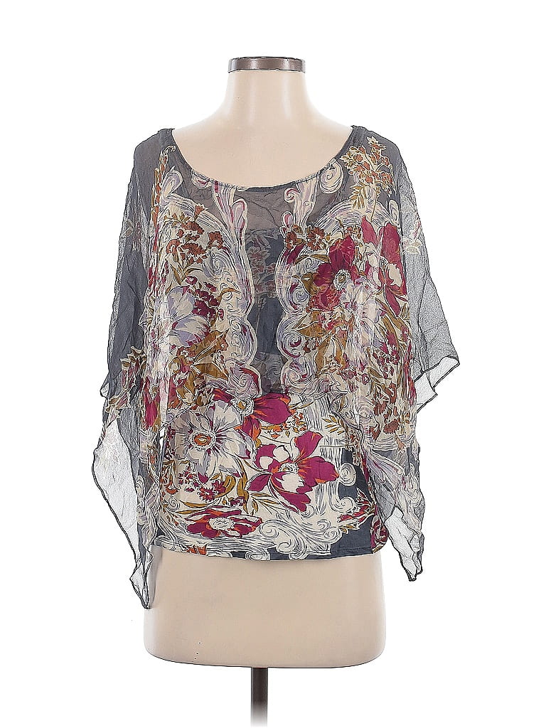 Tiny Gray 3/4 Sleeve Blouse Size S - photo 1