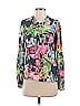 Desigual 100% Modal Floral Green Long Sleeve Blouse Size S - photo 1