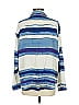 Chaser Stripes Blue 3/4 Sleeve Button-Down Shirt Size S - photo 2