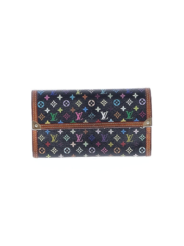 Louis Vuitton 100% Coated Canvas Blue Black Wallet One size - photo 1