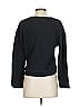 TeXTURE & THREAD Madewell 100% Cotton Black Long Sleeve Blouse Size S - photo 2