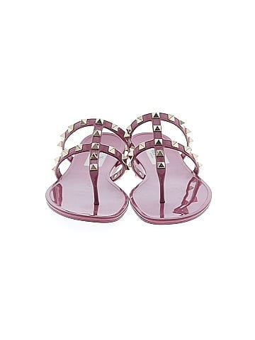 Valentino Garavani Rubber Rockstud Sandals (view 2)