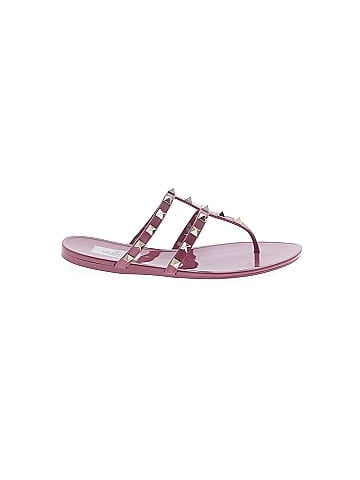 Valentino Garavani Rubber Rockstud Sandals (view 1)