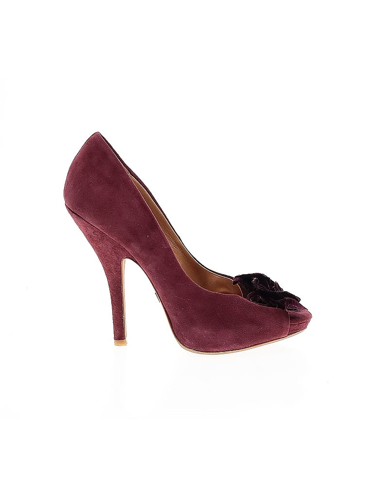 Click to view more detailed imagery on our partner's website Pre-owned Badgley Mischka Heels In Burgundy