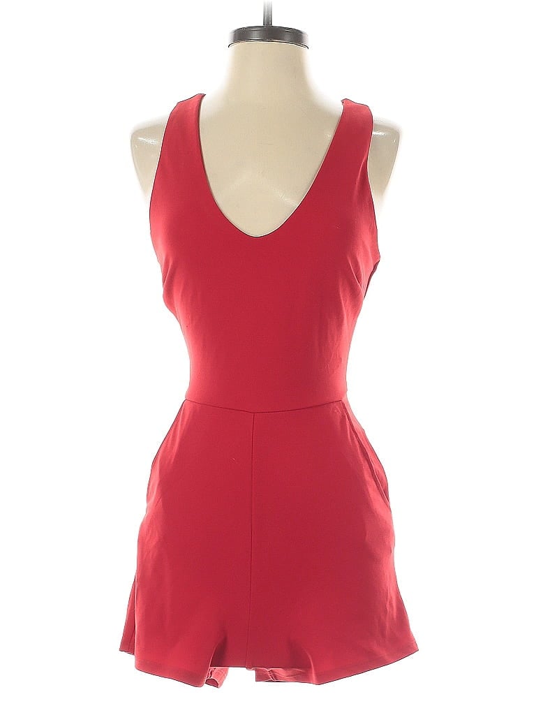 Pre-owned Crystal Sky Romper In Red