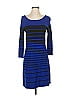 Spense Stripes Blue Casual Dress Size S - photo 1