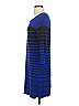 Spense Stripes Blue Casual Dress Size S - photo 5