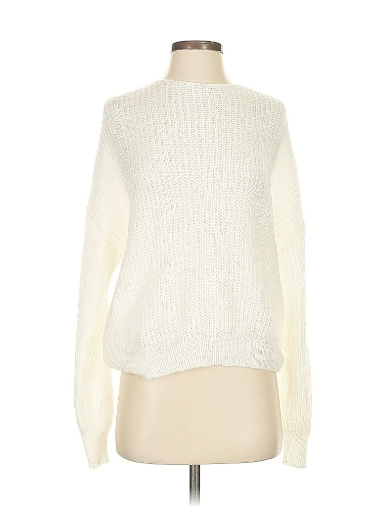 Pre-owned Miss Selfridge Pullover Sweater In White