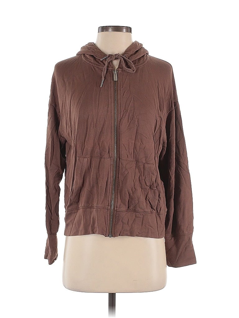 Click to view more detailed imagery on our partner's website Pre-owned Splendid Zip Up Hoodie In Brown