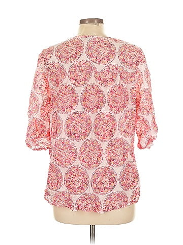 Calypso St. Barth 3/4 Sleeve Silk Top (view 2)