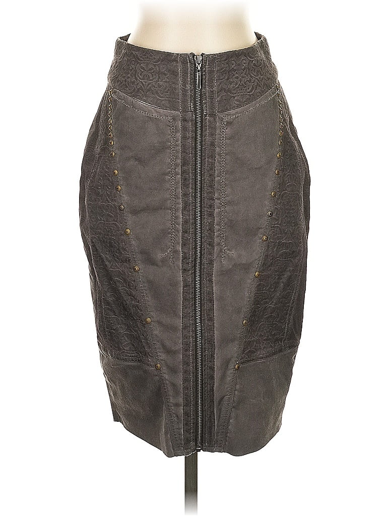 Anvrdie Gray Casual Skirt Size 1 - photo 1