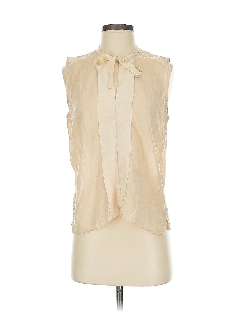 Bellerose 100% Viscose Ivory Sleeveless T-Shirt Size 3 - photo 1