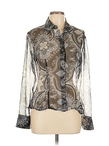 Etcetera Long Sleeve Silk Top (view 1)