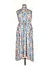 Jason Wu Print Blue Casual Dress Size 3X - photo 1