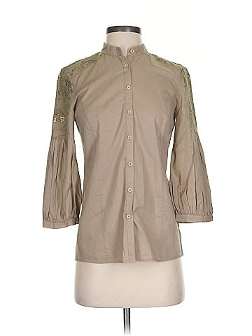 Armani Exchange 3/4 Sleeve Button-Down Shirt (view 1)