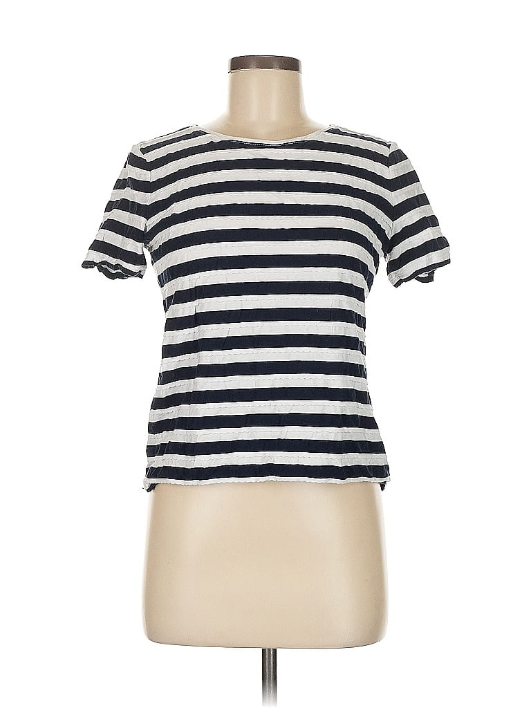 Pre-owned Talbots Outlet Short Sleeve T-shirt In Blue