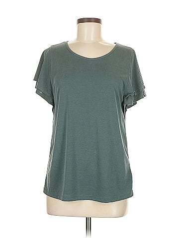 Green Envelope Short Sleeve Top (view 1)