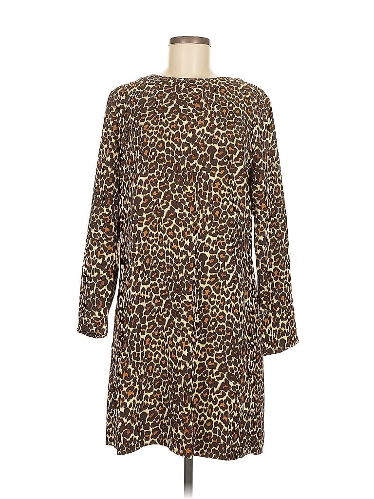 Pre-owned J.crew Factory Store Casual Dress In Brown