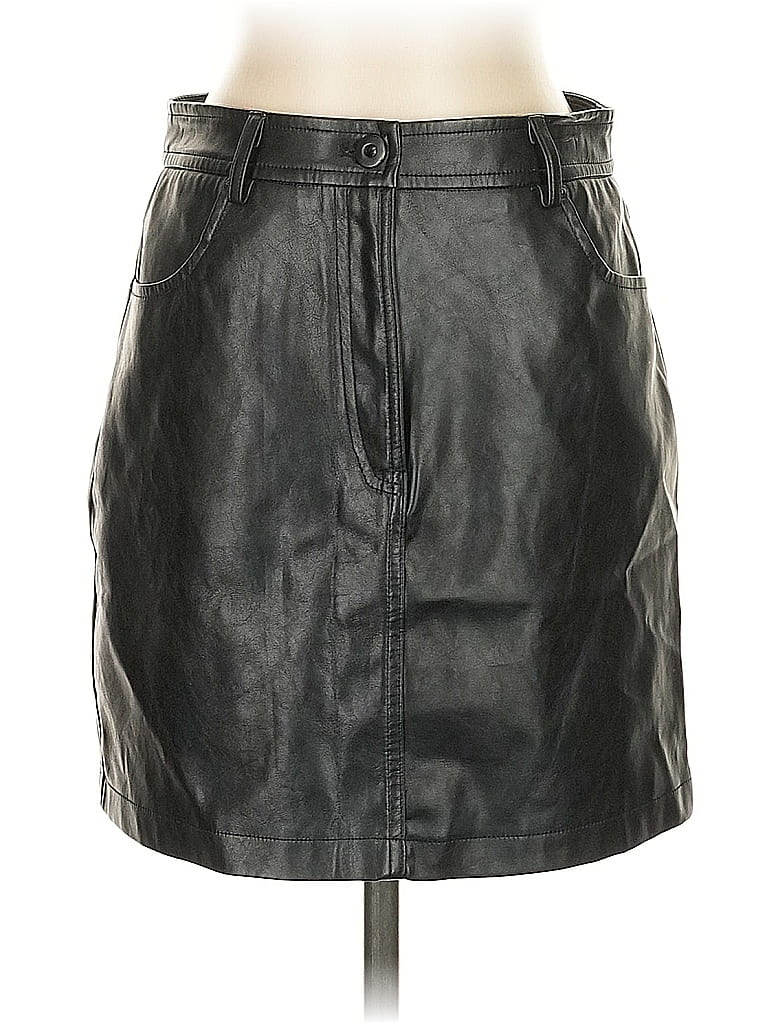 Click to view more detailed imagery on our partner's website Pre-owned Lucy Paris Faux Leather Skirt In Black