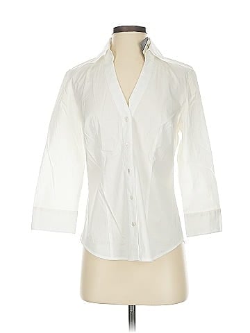 Ann Taylor 3/4 Sleeve Button-Down Shirt (view 1)
