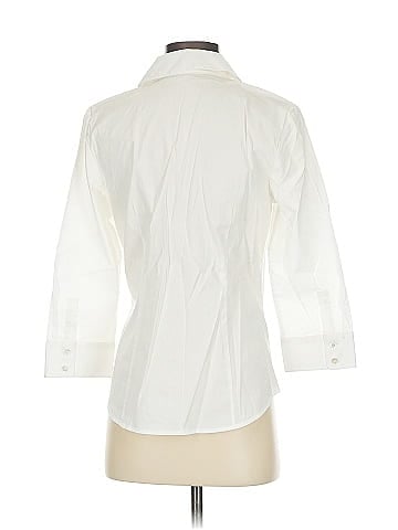 Ann Taylor 3/4 Sleeve Button-Down Shirt (view 2)
