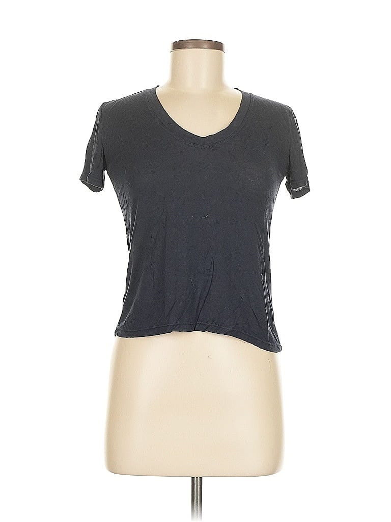 Pre-owned Brandy Melville Short Sleeve T-shirt In Gray