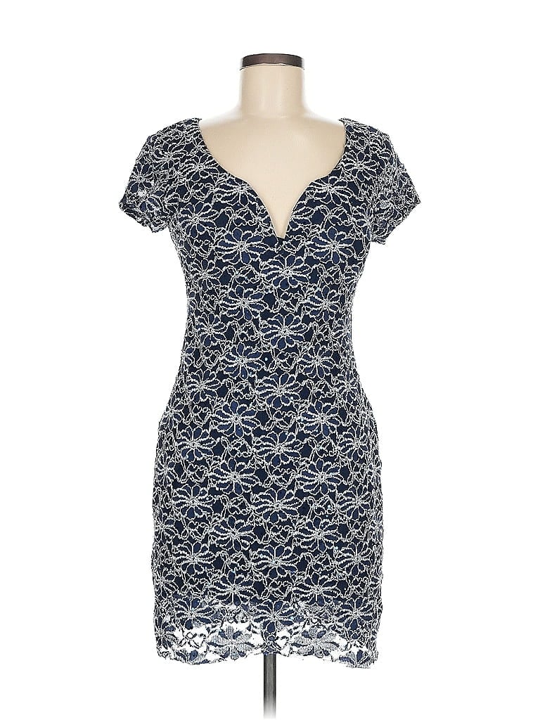 Pre-owned Connected Apparel Casual Dress In Blue
