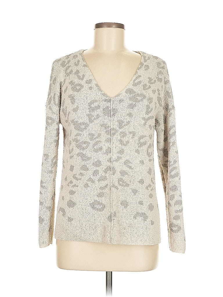 Pre-owned Knox Rose Pullover Sweater In Silver