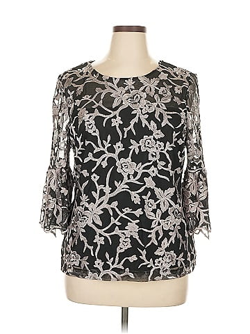 Alex Evenings 3/4 Sleeve Blouse (view 1)