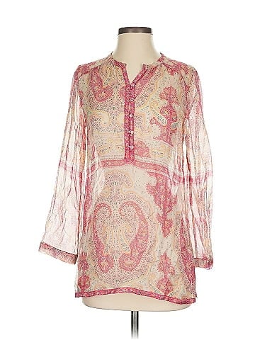 Calypso St. Barth 3/4 Sleeve Silk Top (view 1)