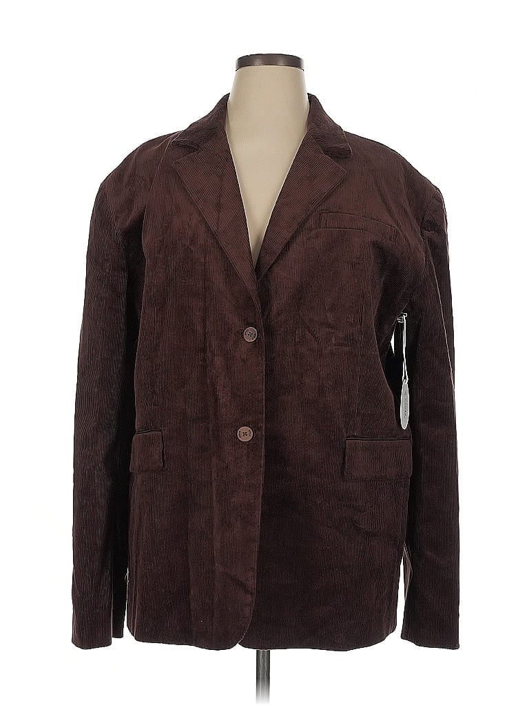 STAUD Brown Blazer Size XL - photo 1