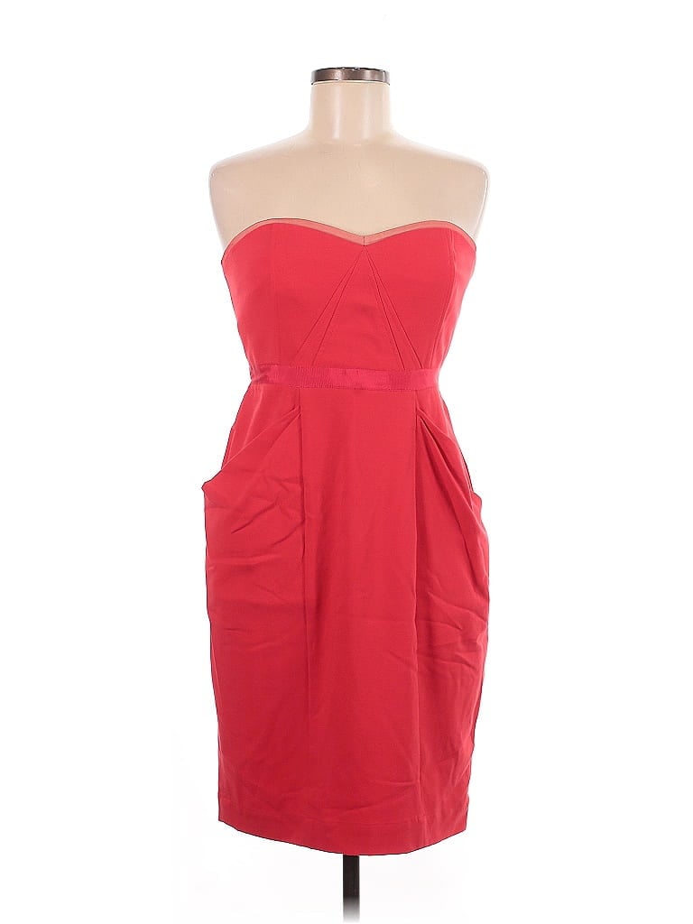 Pre-owned Bcbgmaxazria Cocktail Dress In Red