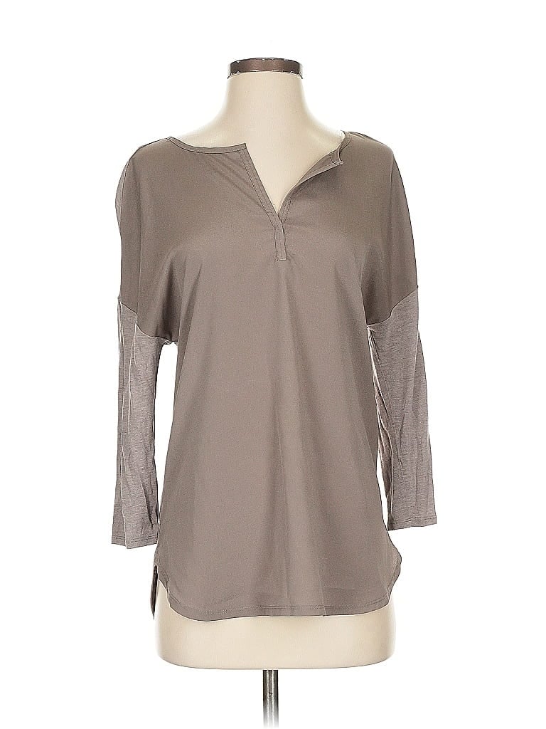 Pre-owned Banana Republic 3/4 Sleeve T-shirt In Gray