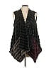 G by Giuliana Rancic 100% Polyester Burgundy Faux Fur Vest Size L - photo 1