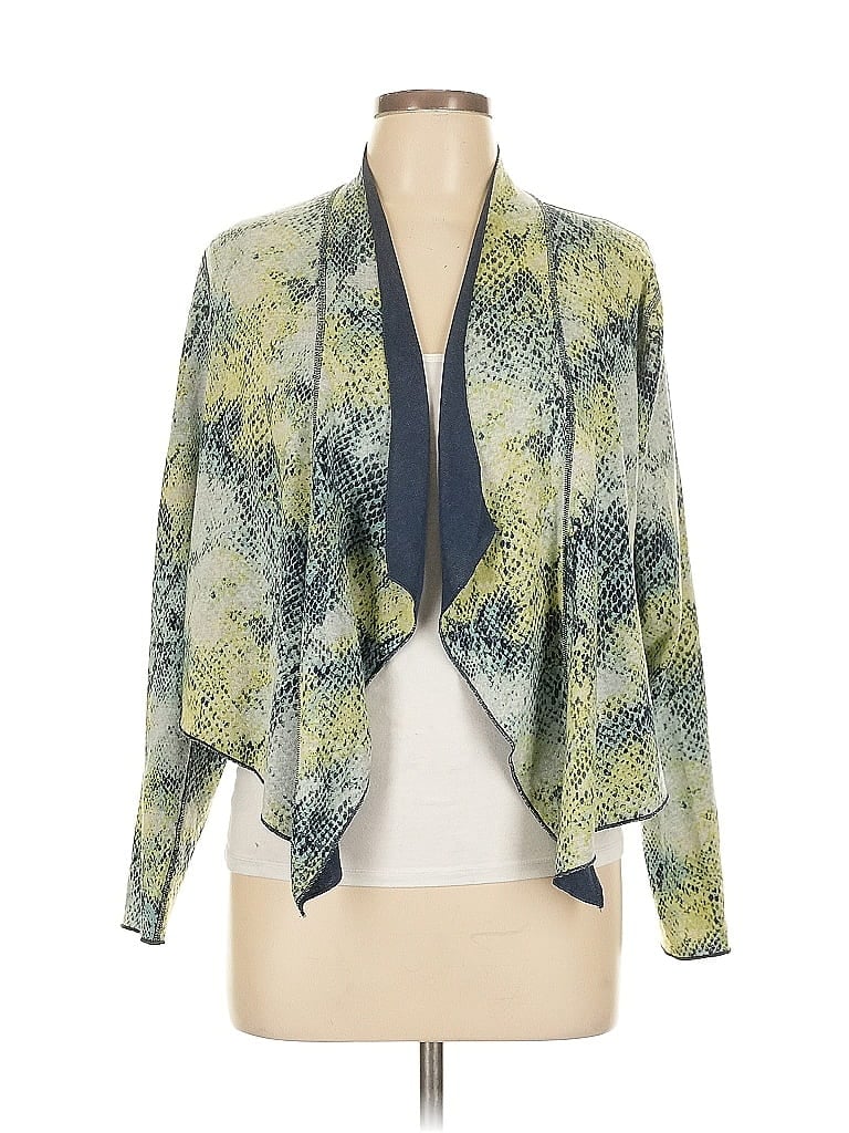 G by Giuliana Rancic Green Cardigan Size L - photo 1