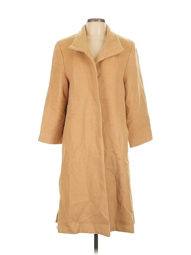 Dale Dressin 100% Camel Hair Tan Coat Size 10 - photo 1