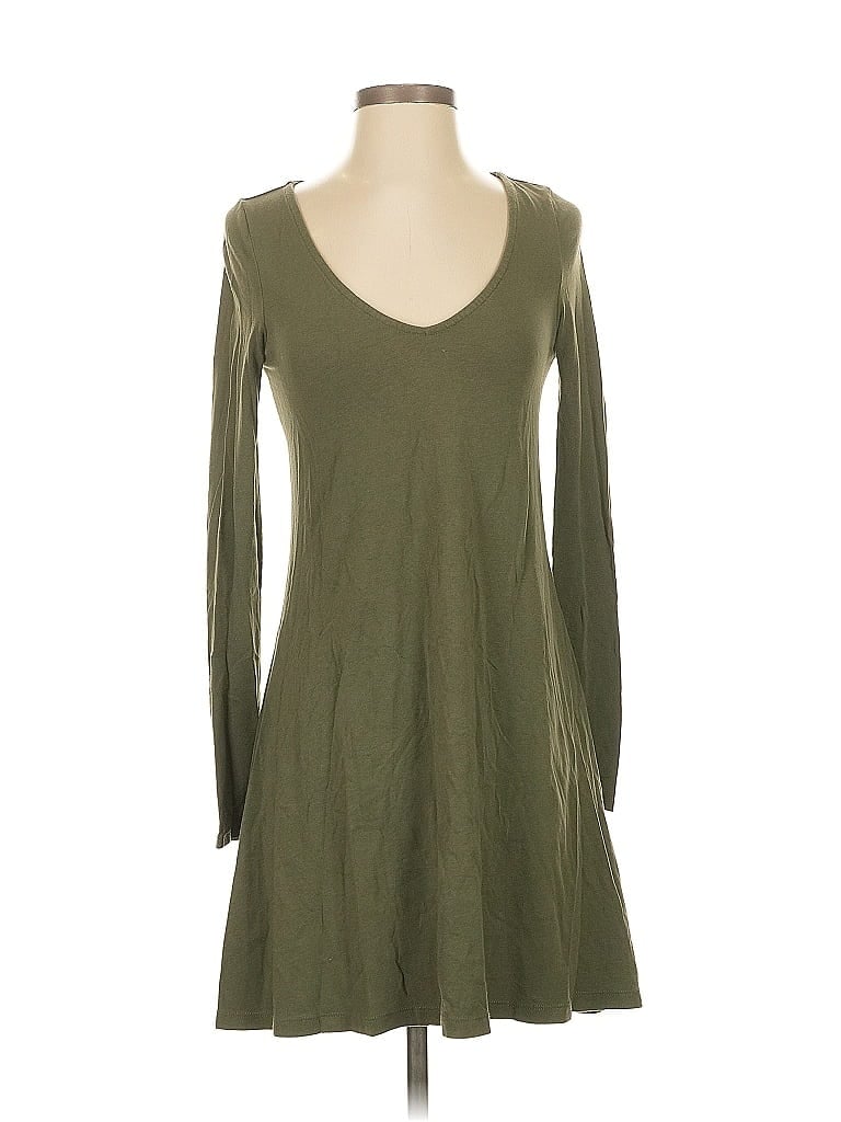 Pre-owned Express Casual Dress In Green