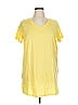 Roaman's 100% Cotton Yellow Casual Dress Size 14 - photo 1