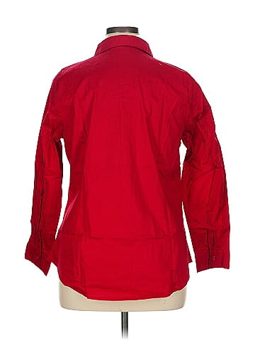 Jessica London 3/4 Sleeve Button-Down Shirt (view 2)